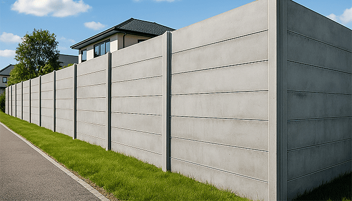 Foto de Muro De Concreto Pré Moldado para Cercamento de Estacionamento Bertolli Construções soluções em pré-moldados de concreto